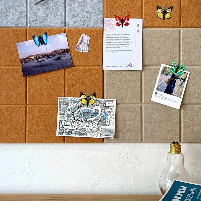 30gab. Skaisti tauriņa formas īkšķi Spraudņi Sprausti Piespraudes Dekoratspraudņi Piespraudes Korķa dēlis Diy Biroja piederumi Fiksēti Foto Sienas Naglas