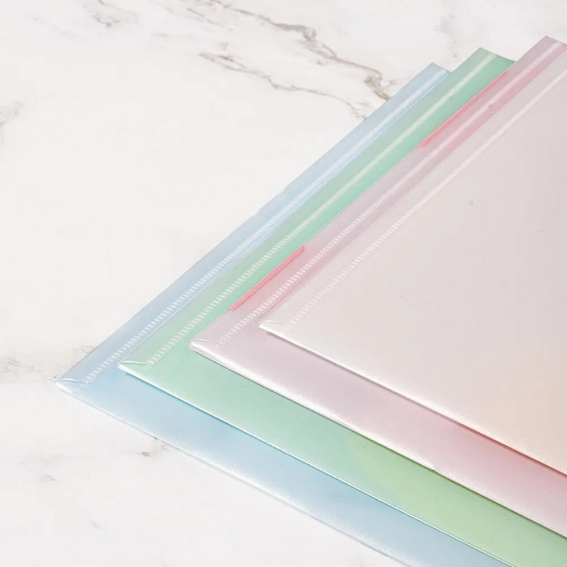 4gab failu maisiņi dokumentiem jauks multfilmu failu turētājs ar nospiežamu pogu PVC mapju pildspalvu kastes informācijas soma studentu rakstāmpiederumiem