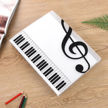 40 Σελίδες A4 Multi-layer Music Score Φάκελος Εξάσκηση Φύλλα χαρτιού πιάνου Οργανωτής αποθήκευσης εγγράφων