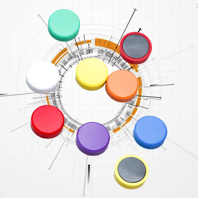 30 tk tahvli magnetid tugevad ümmargused magnetid magnetnupu kleebised tihvtidele teadetetahvlile külmkapi pilt (juhuslik