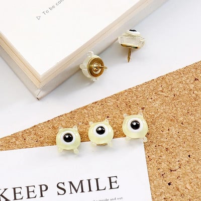 10 бр. /кутия Око Push Pins Thumb Thumbtack Board Pins Рисуване Снимка Стенни шпилки Офис Училищни пособия