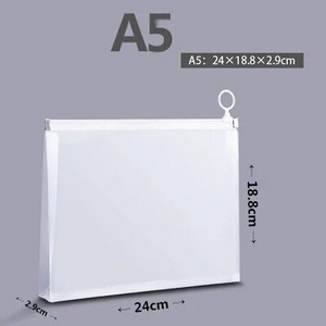 B5 A4 A5 A6 Prozirna torba za dokumente Držač za uredske datoteke Školska mapa Torbica s patentnim zatvaračem Organizator za povlačenje Pribor za pohranjivanje stola