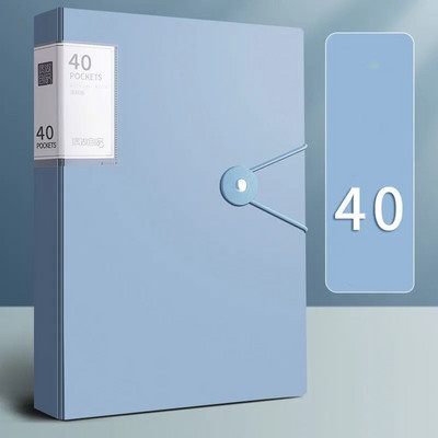 A4 dokumendikott 40 lehekülge veekindel failikaust paber dokumentide hoiukoti hoidik Kontori kirjatarbed Kooli organiseerimistarbed