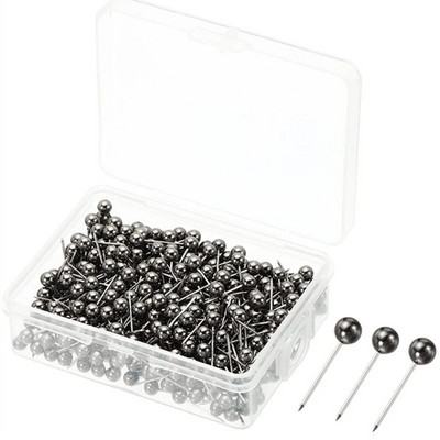 480/500Pcs Μεταλλικές καρφίτσες ώθησης σε σχήμα μπάλας Pushpin Μεταλλική καρφίτσα χάρτη, καρφίτσες ραπτικής