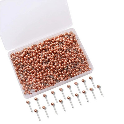 480/500Pcs Μεταλλικές καρφίτσες ώθησης σε σχήμα μπάλας Pushpin Μεταλλική καρφίτσα χάρτη, καρφίτσες ραπτικής