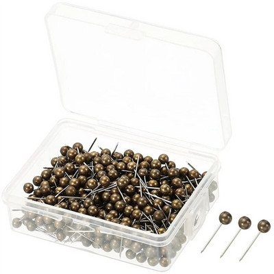 480/500Pcs Μεταλλικές καρφίτσες ώθησης σε σχήμα μπάλας Pushpin Μεταλλική καρφίτσα χάρτη, καρφίτσες ραπτικής