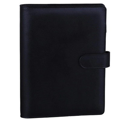 Δερμάτινο χαρτομάντιλο μεγέθους PU Budget Wallet 6 δαχτυλιδιών Ξαναγεμιζόμενο κάλυμμα σημειωματάριου, Personal Planner Binder με μαγνητικό κλείσιμο με πόρπη