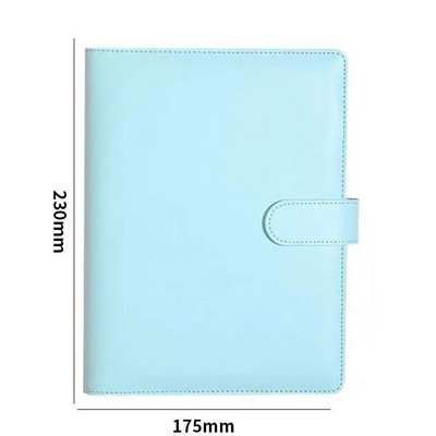 Δερμάτινο χαρτομάντιλο μεγέθους PU Budget Wallet 6 δαχτυλιδιών Ξαναγεμιζόμενο κάλυμμα σημειωματάριου, Personal Planner Binder με μαγνητικό κλείσιμο με πόρπη