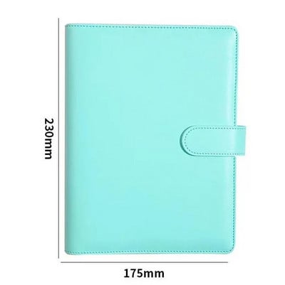 Δερμάτινο χαρτομάντιλο μεγέθους PU Budget Wallet 6 δαχτυλιδιών Ξαναγεμιζόμενο κάλυμμα σημειωματάριου, Personal Planner Binder με μαγνητικό κλείσιμο με πόρπη