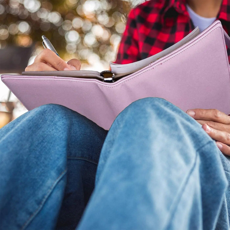 Δερμάτινο χαρτομάντιλο μεγέθους PU Budget Wallet 6 δαχτυλιδιών Ξαναγεμιζόμενο κάλυμμα σημειωματάριου, Personal Planner Binder με μαγνητικό κλείσιμο με πόρπη