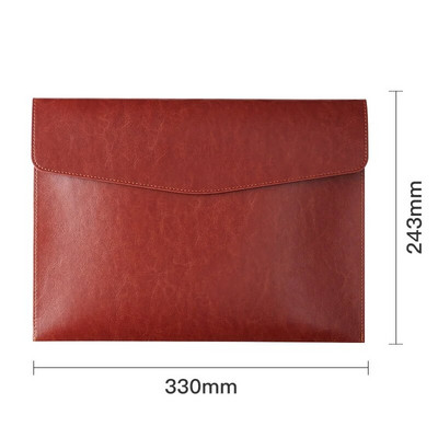 A4 suure mahutavusega failikaustad dokumendipaberi hoiukoti pakk PU nahk must pruun taskukaustad laua korraldaja