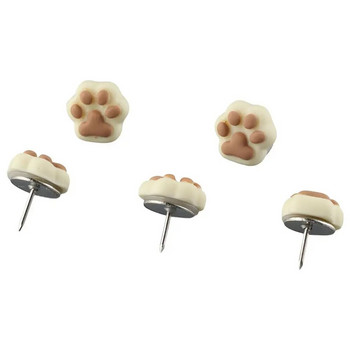 Εκτύπωση ποδιού Cat Paw Push Pins 50 Pieces Plastic Steel Nail Cork Board Accessories Binding Supplies Home