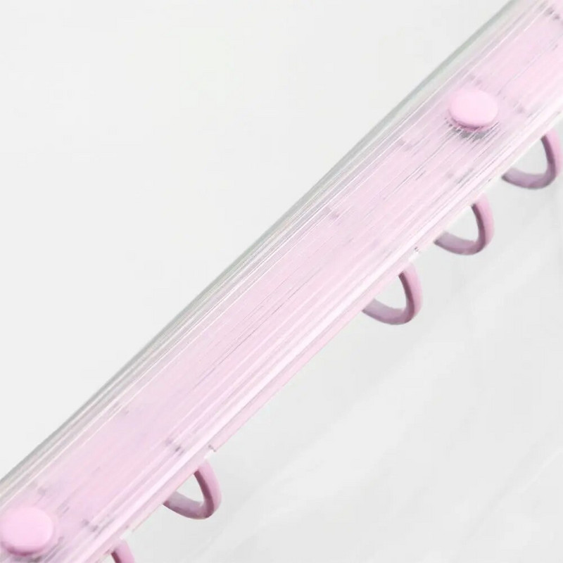 A5 A6 caurspīdīga PVC brīvo lapu piezīmjdatora vāka mape Macaron krāsu 6 gredzenveida sējmašīna Dienasgrāmatas žurnālu plānotājs Skolas rakstāmpiederumi