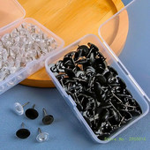 50/100 tükki hammasrattakujulised surunõelad Lameda peaga kaarditihvtid Läbipaistvad tihvtid korkplaadi jaoks, läbipaistvad õmblusnõelad kangaõmblemiseks