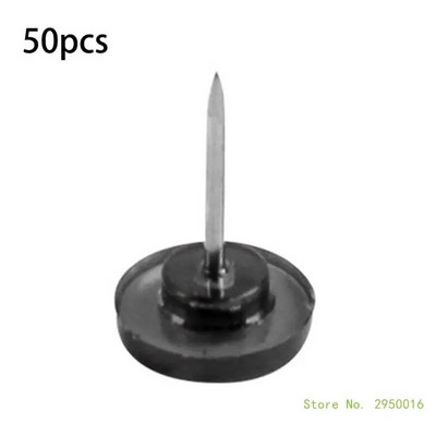 50/100 tükki hammasrattakujulised surunõelad Lameda peaga kaarditihvtid Läbipaistvad tihvtid korkplaadi jaoks, läbipaistvad õmblusnõelad kangaõmblemiseks
