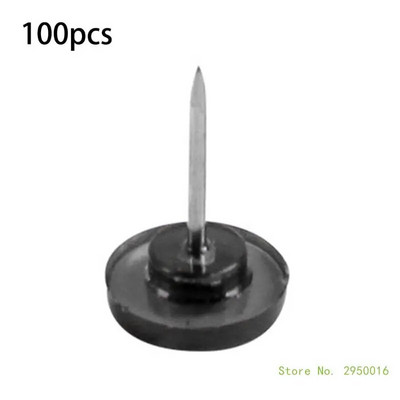 50/100 tükki hammasrattakujulised surunõelad Lameda peaga kaarditihvtid Läbipaistvad tihvtid korkplaadi jaoks, läbipaistvad õmblusnõelad kangaõmblemiseks