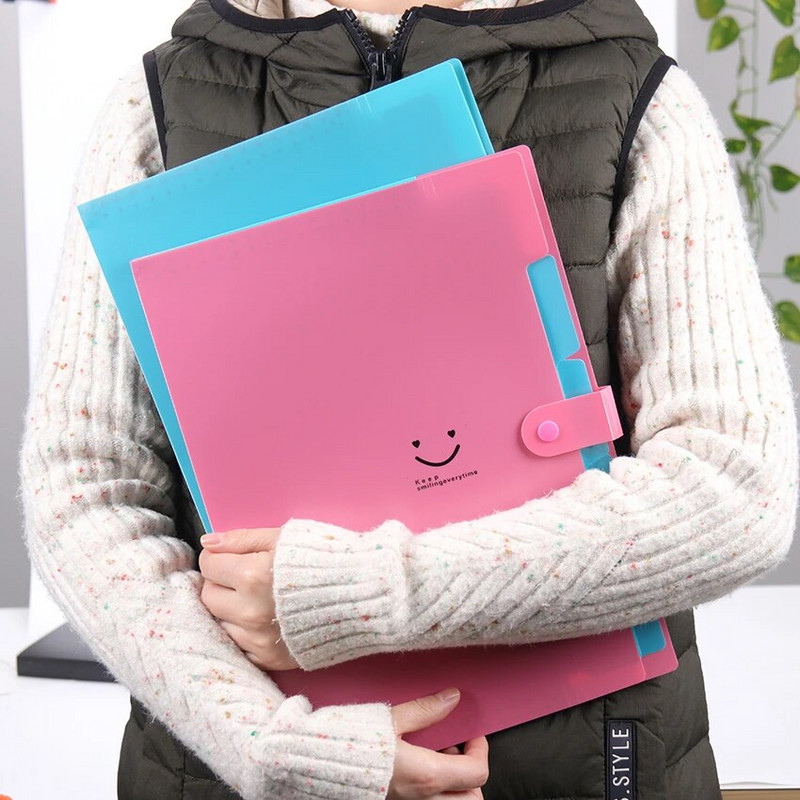 Σακούλα εγγράφων αρχείων A4 Θήκη Λογαριασμού Θήκη φακέλου Organizer Fastener Σχολικά είδη γραφείου Επέκταση φακέλου αρχείων Αποθήκευση εγγράφων