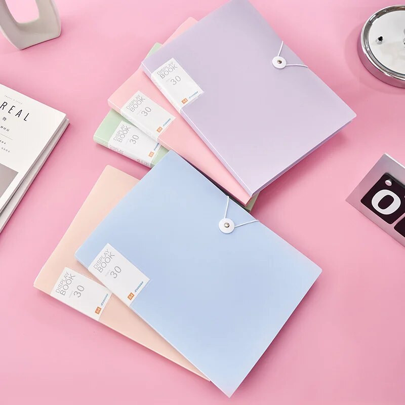 30/60 lehekülge failikott A4 läbipaistev köitja failikaust Hoiu õpilase testpaberi klassifikatsioon Organisatsioon Kontoritarbed