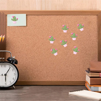 15 τμχ Διακοσμητικές καρφίτσες σχεδίασης Κάκτου Αναλώσιμα γραφείου Kawaii Pushpins Ρητίνη Κάκτου Thumb Tacks Χαριτωμένα καρφάκια ώθησης για σανίδες από φελλό