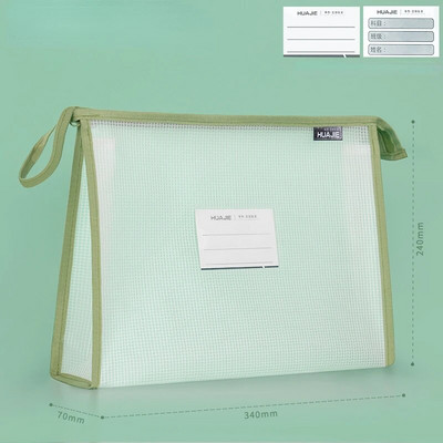 1 ks veľkokapacitný úložný priečinok na papierenské potreby, sieťované vrecko na zips, taška na dokumenty A4, zipsové priečinky na spisy, školské kancelárske potreby