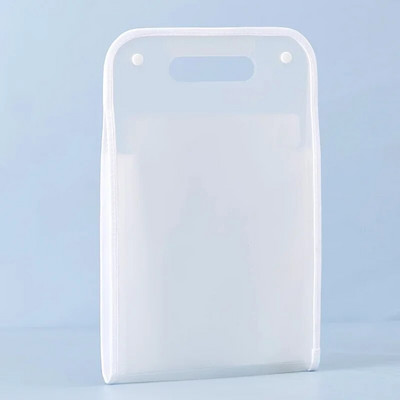 A4 formāta pārnēsājama vertikāla orgānu soma sabiezināta PP caurspīdīga mape studentu pārbaudes papīra maisiņš datu uzglabāšanas failu maisiņš