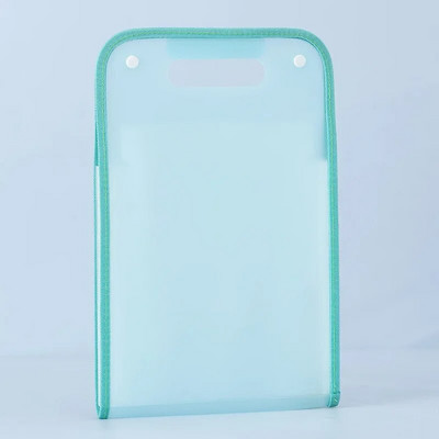 A4 formāta pārnēsājama vertikāla orgānu soma sabiezināta PP caurspīdīga mape studentu pārbaudes papīra maisiņš datu uzglabāšanas failu maisiņš