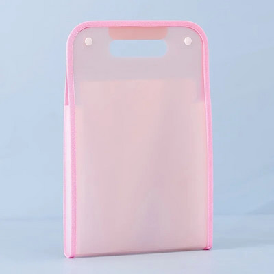 A4 formāta pārnēsājama vertikāla orgānu soma sabiezināta PP caurspīdīga mape studentu pārbaudes papīra maisiņš datu uzglabāšanas failu maisiņš