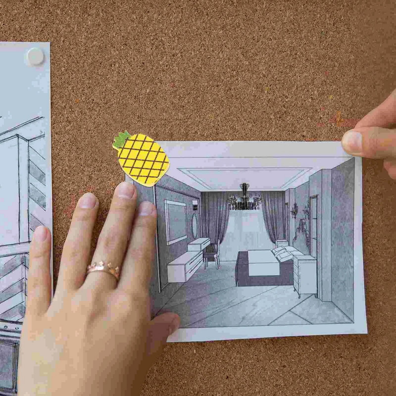 Kaktuss Spraudņi Dekoratīvi korķa dēlis Jauki īkšķa spraudņi Biļetens īkšķi Zelta