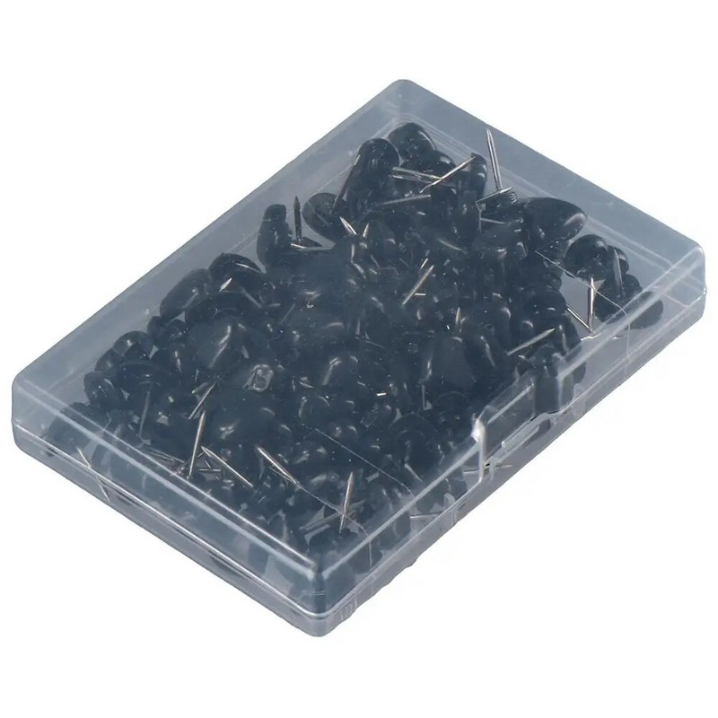 Plastmasas Mīlestības Sirds Piespraudes Mājas Noformējums Metāls Melns Dekoratīvie īkšķi Iesiešanas Izejmateriāli Sludinājumu dēlis