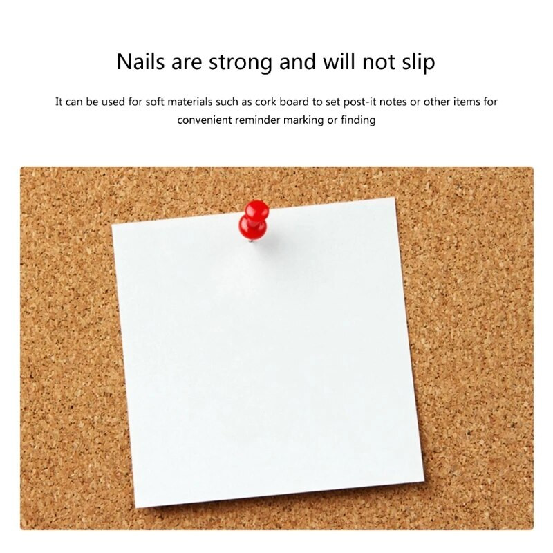 Daudzkrāsainas piespraudes, 100 paka krāsainas kartes spraudītes ar metāla punktiem ziņojumu dēļam, auduma marķējums, attēlu pakarināšana