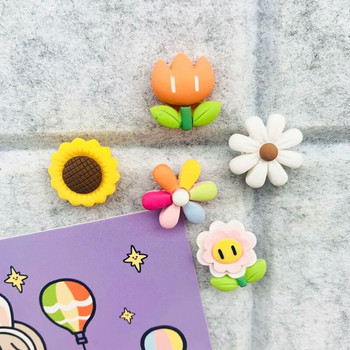 5 τμχ Pushpins Χαριτωμένα πολύχρωμα Sun Flower Push Pins Διακόσμηση τοίχου από φελλό Πινέζα καρφίτσα Σχέδιο δέσιμο γραφείου