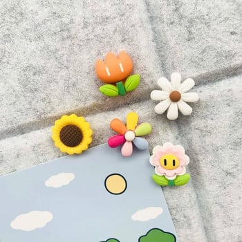 5 τμχ Pushpins Χαριτωμένα πολύχρωμα Sun Flower Push Pins Διακόσμηση τοίχου από φελλό Πινέζα καρφίτσα Σχέδιο δέσιμο γραφείου