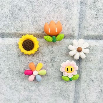 5 τμχ Pushpins Χαριτωμένα πολύχρωμα Sun Flower Push Pins Διακόσμηση τοίχου από φελλό Πινέζα καρφίτσα Σχέδιο δέσιμο γραφείου