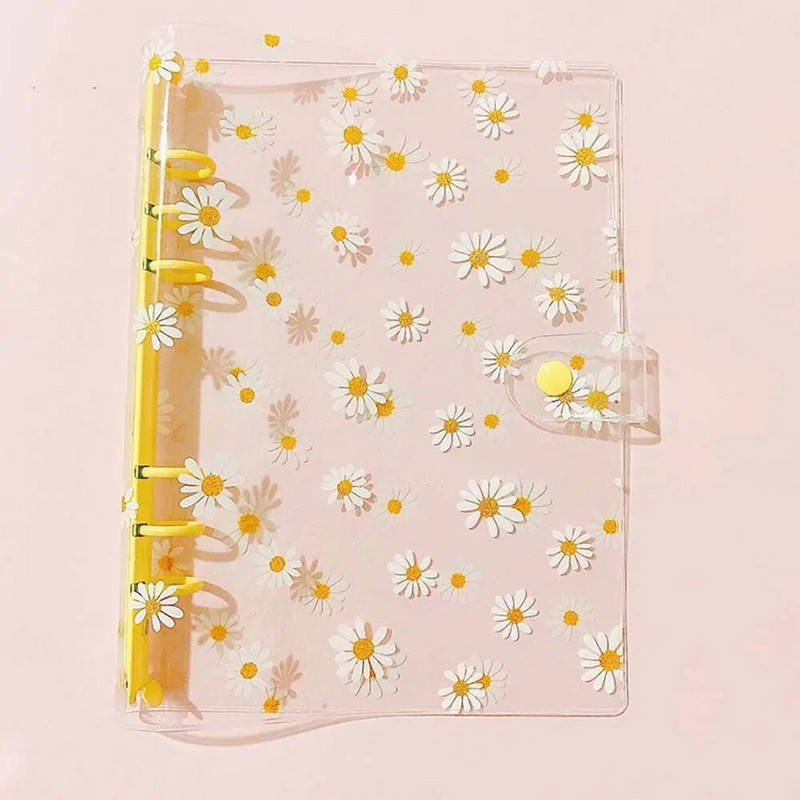 A6 A5 ajakirja köitja 6 auguga Little Daisy Literary Binder Kest Köitja Failikaust Daisy märkmikuköitja Märkmiku kaas