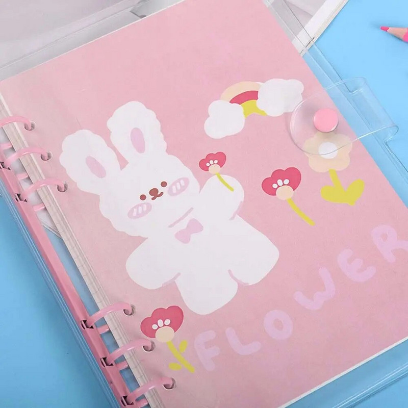 A6 A5 ajakirja köitja 6 auguga Little Daisy Literary Binder Kest Köitja Failikaust Daisy märkmikuköitja Märkmiku kaas