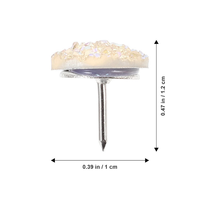 30 τμχ Αναλώσιμα γραφείου Συμπαγείς πινέζες Thumbtack έγχρωμα αξεσουάρ γραφείου Γυναικεία πλαστική Βολική σανίδα από φελλό