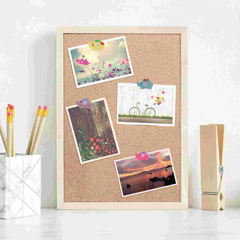 30 gab. Koka spiedpogas īkšķi Jauki piespraudes piespraudes foto piezīmei sienas piezīmes mājas biroja piederumiem