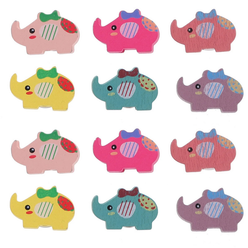 30 gab. Koka spiedpogas īkšķi Jauki piespraudes piespraudes foto piezīmei sienas piezīmes mājas biroja piederumiem