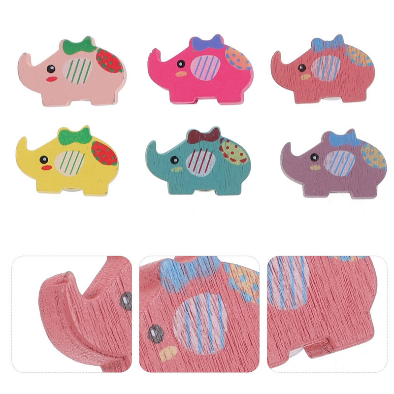 30 gab. Koka spiedpogas īkšķi Jauki piespraudes piespraudes foto piezīmei sienas piezīmes mājas biroja piederumiem