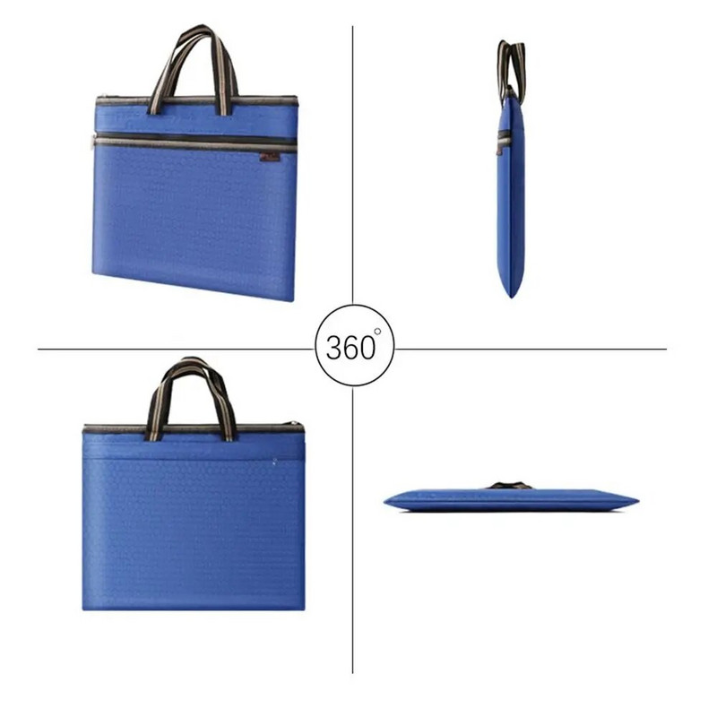 Lielas ietilpības A4 dokumentu maisiņu failu mape Oksfordas auduma pārnēsājams rokturis biroja portfelis ūdensnecaurlaidīgs rokassomu biznesa komplekts