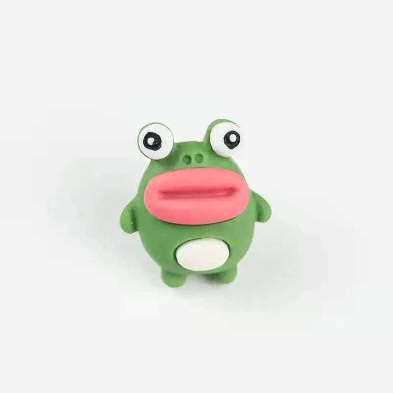 6 τεμ./Κουτί Χαριτωμένο βάτραχος διακοσμητικές πινέζες από φελλό σανίδα ώθησης για σχολικά είδη γραφείου