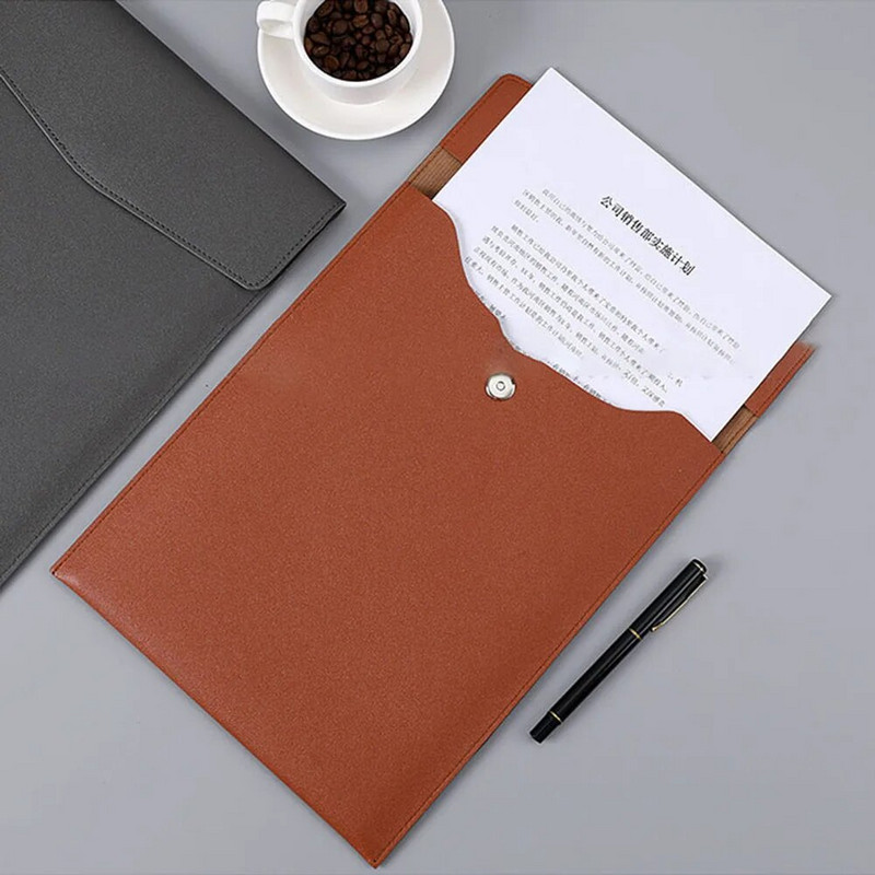 A4 nahast failikaust Suure mahutavusega dokumendikott Ärikaust Kirjatarbed Kontoritarvete hoiukott Tolmukindel paber Korraldage