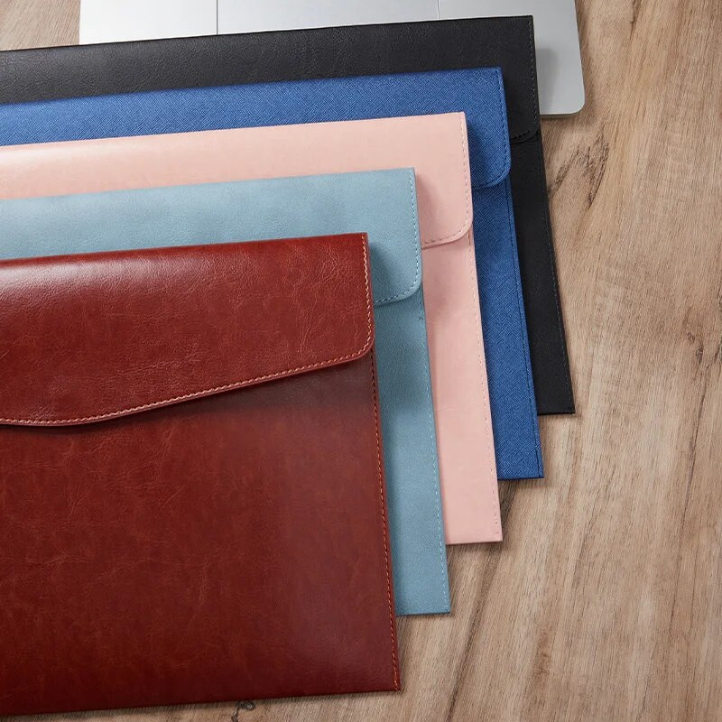 PU-nahast failikott, suure mahutavusega klõpsuga suletav dokumendikott A4 dokumendipaberist hoiukott Kontoridokumentide hoiuhaldus