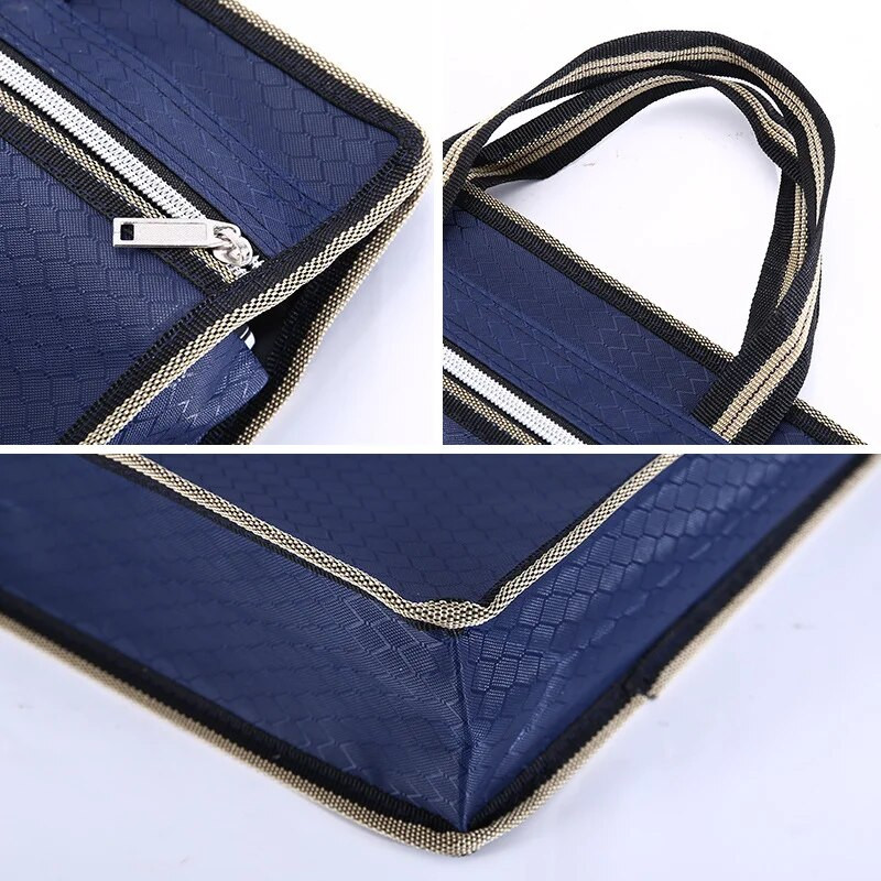 A4 dokumendid failikott kaust mood kaasaskantav lõuend portfell Topelttõmblukuga dokumendikotid andmedokumentide hoiuruum