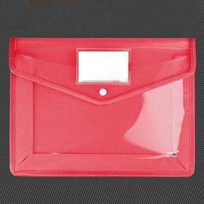 Διαφανής ελαφριά τσάντα αρχείων A4 Φορητή αδιάβροχη θήκη εγγράφων με κουμπί μεγάλης χωρητικότητας Σχολικό δοκιμαστικό χαρτί αποθήκευσης