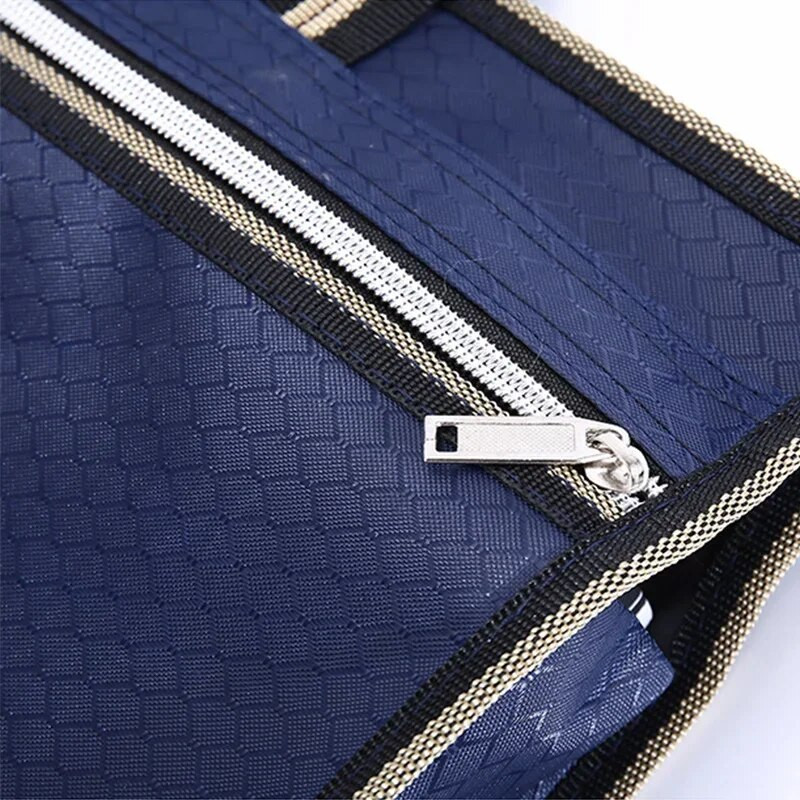 Rāvējslēdzēja portfelis Biroja fails Datu modes mape Pārnēsājams dubultā dokumenti Audekla soma Somas Uzglabāšana