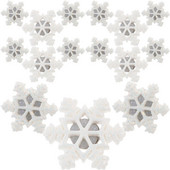 30 τμχ χριστουγεννιάτικη διακόσμηση Pushpin αφίσα Πινέζες σε σχήμα νιφάδας χιονιού Διαφανείς καρφίτσες Pushpins Σχέδιο με ρητίνη γραφείου