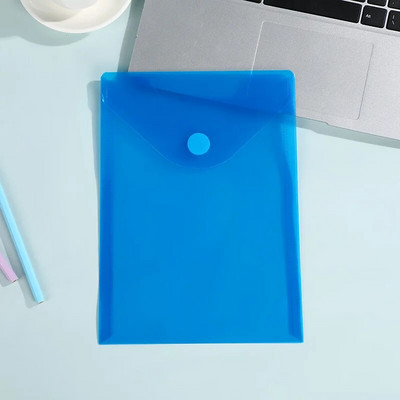 A5 horisontaalne ja vertikaalne kontori jäätunud kleepkott Lihtne värviline läbipaistev veekindel plastikust andmekoti hoiukoht