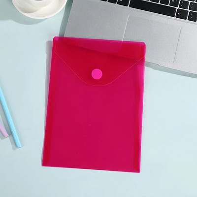 A5 horisontaalne ja vertikaalne kontori jäätunud kleepkott Lihtne värviline läbipaistev veekindel plastikust andmekoti hoiukoht