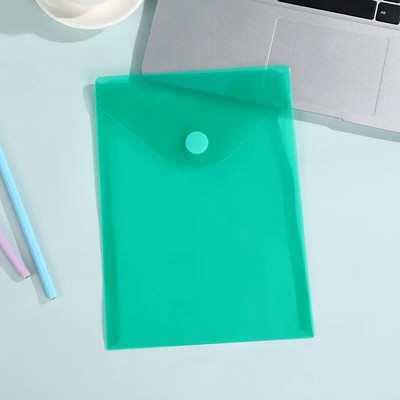 A5 horisontaalne ja vertikaalne kontori jäätunud kleepkott Lihtne värviline läbipaistev veekindel plastikust andmekoti hoiukoht